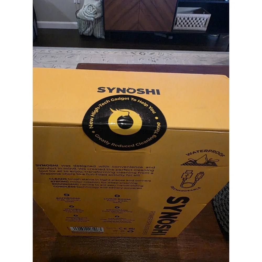 Synoshi Power Spin Scrubber Bundle 2 Units 1 Sealed 1 Tested w/ 16 Attachments